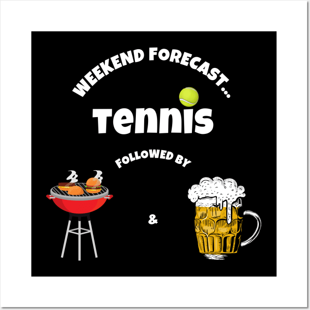 US Open Tennis Weekend Forecast Wall Art by TopTennisMerch